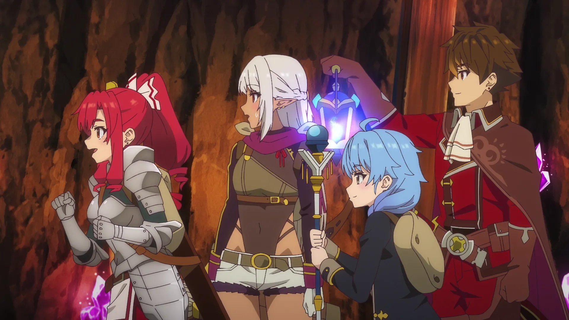 Кадр из аниме «Покинув группу А-ранга, я направился вместе со своими бывшими учениками в глубины лабиринта»