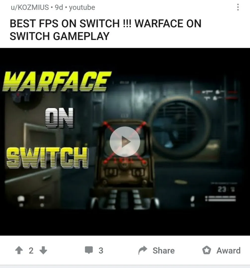 «Лучший шутер на Switch!»