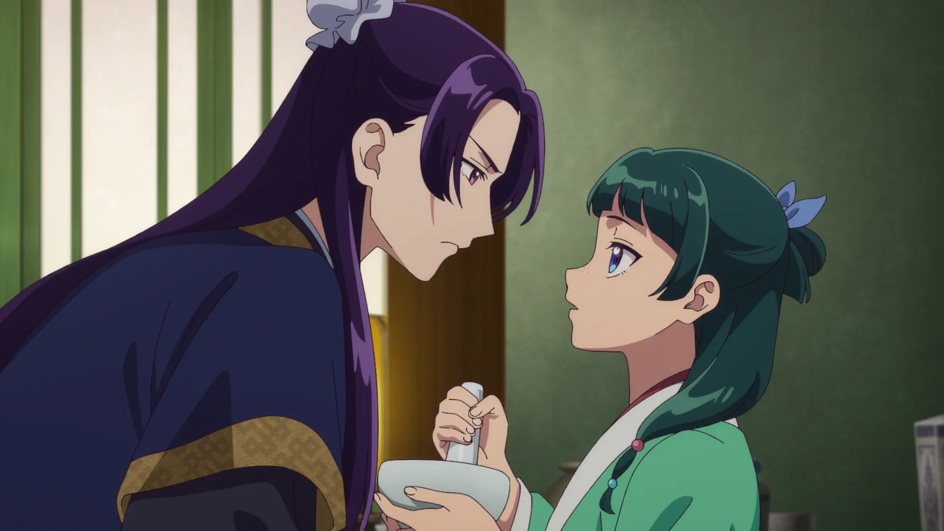 Кадр из аниме «Монолог фармацевта»