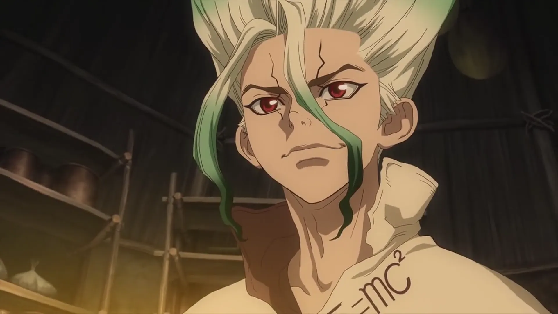 Кадр из аниме «Доктор Стоун»