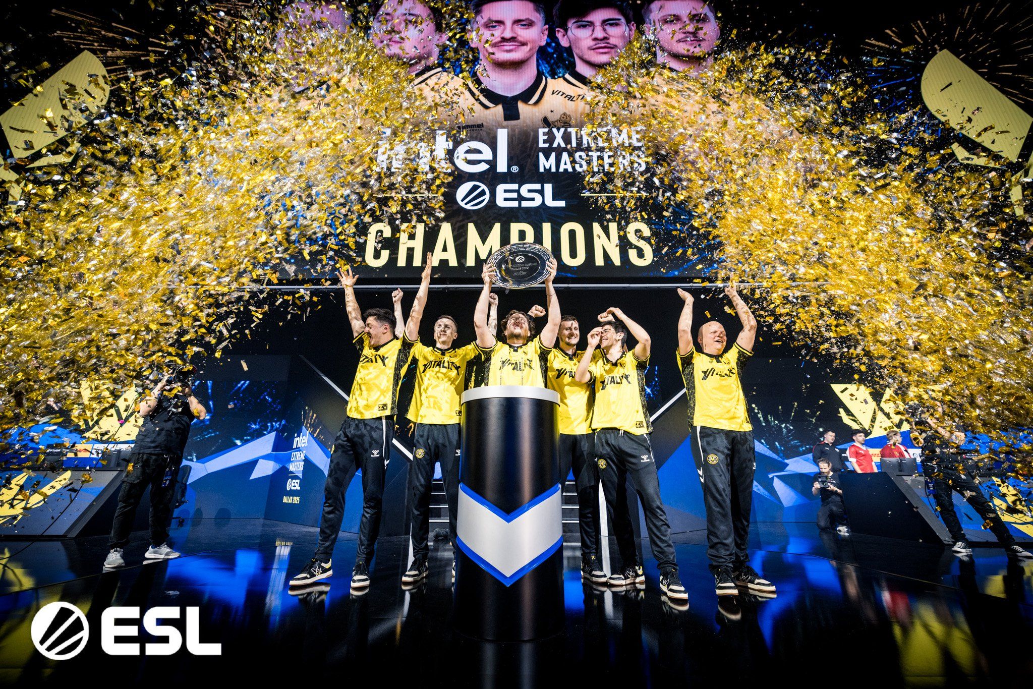 Vitality на IEM Dallas 2025 (шестом выигранном подряд турнире) | Фото: ESL