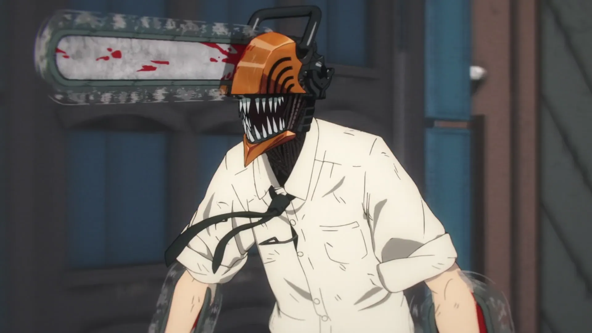 Кадр из аниме «Человек-бензопила»