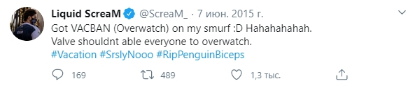 Получил VAC-бан на смурфе :D Хахаха, Valve не должна допускать кого попало до «Патруля»