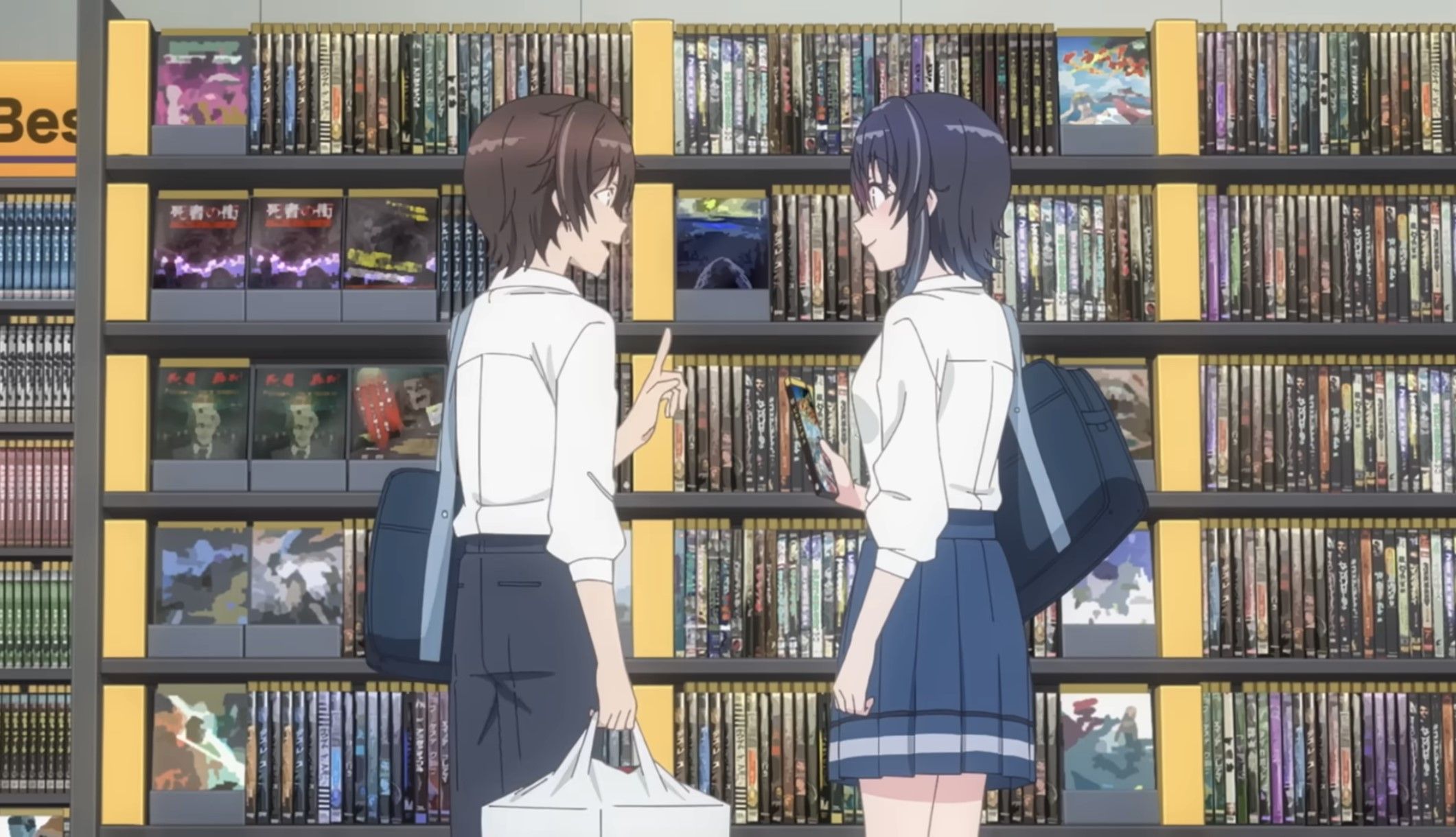 Кадр из аниме «Я подружился со второй самой симпатичной девушкой в классе»