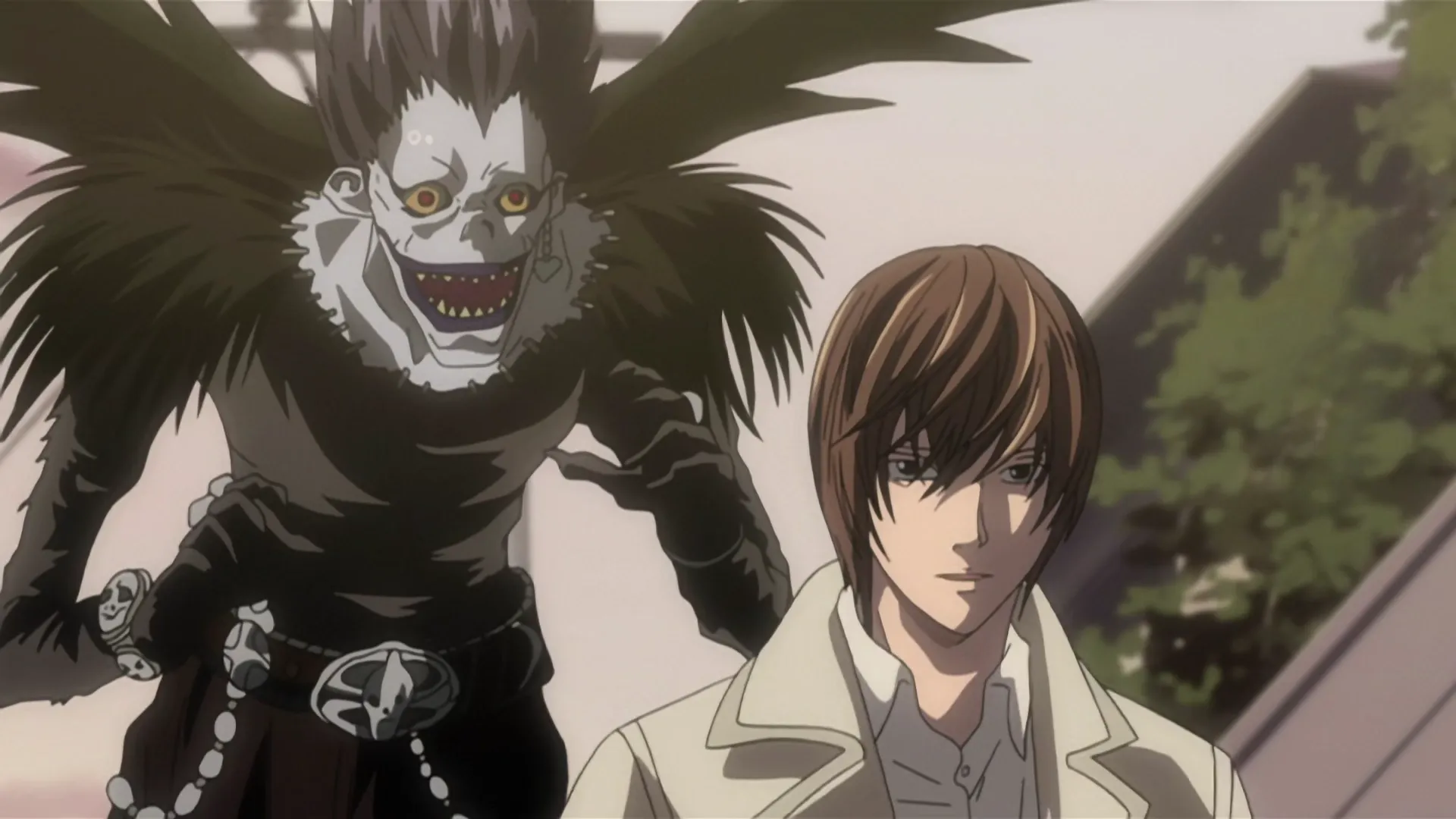 Кадр из аниме «Тетрадь смерти»