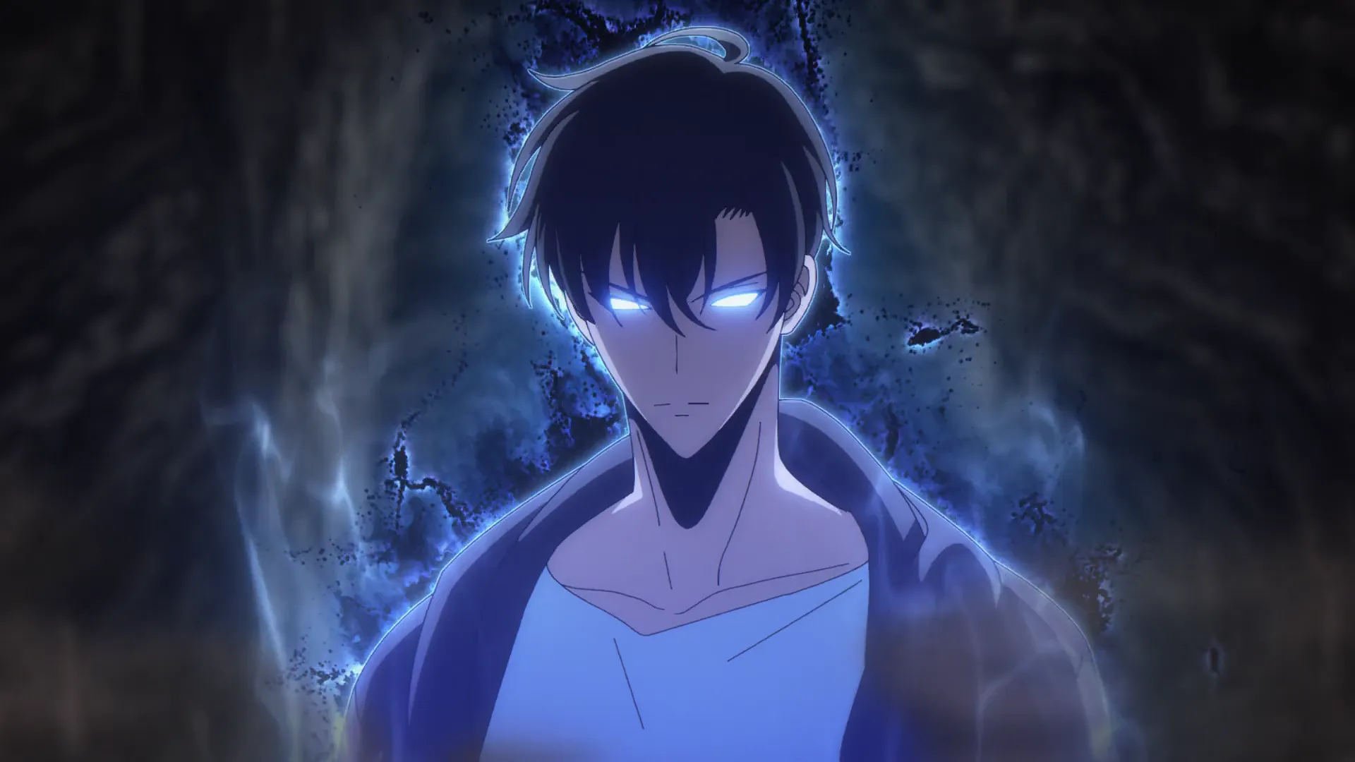 Кадр из аниме «Поднятие уровня в одиночку»