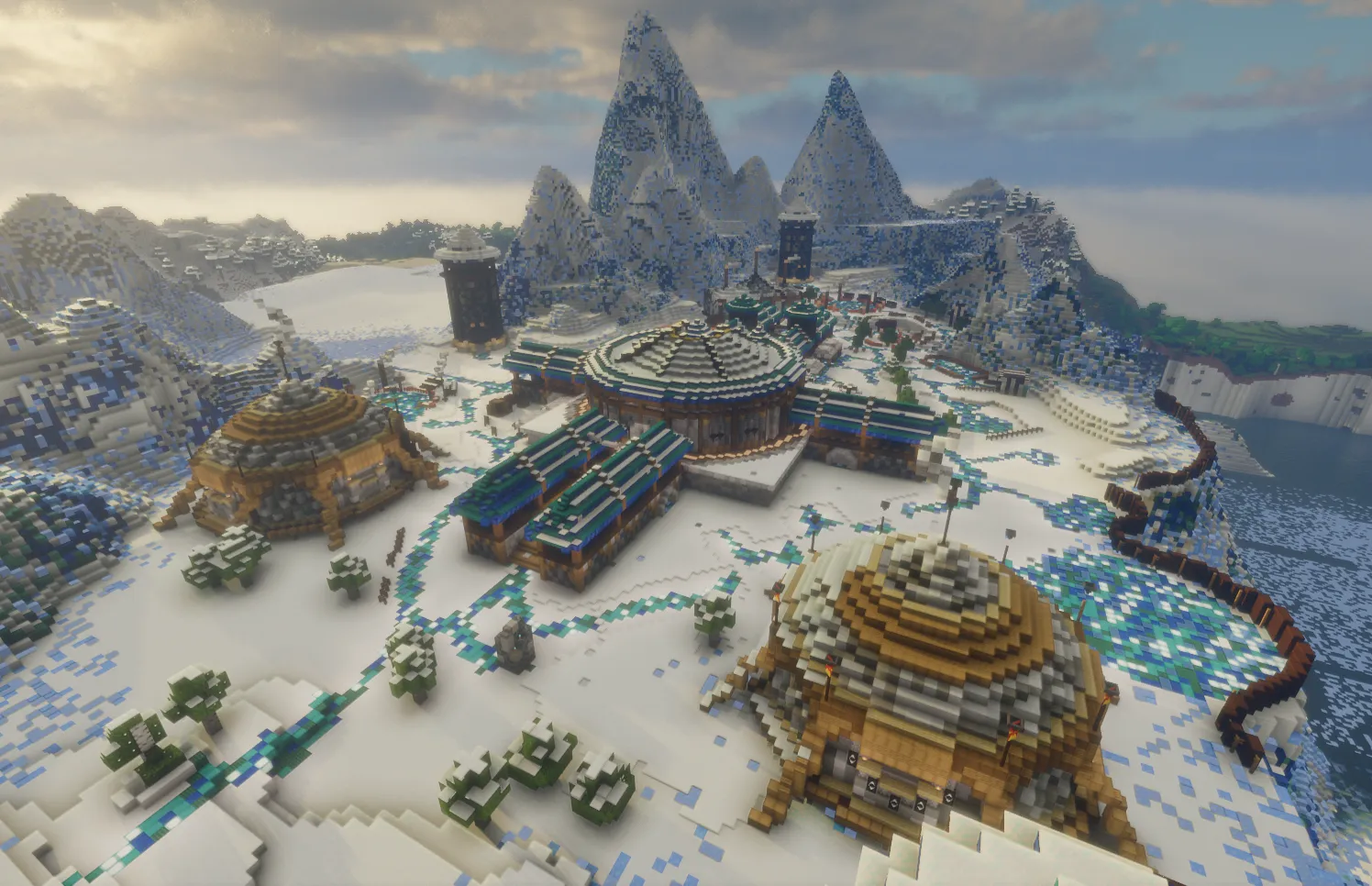 Ристалище Серебряного турнира из World of Warcraft в Minecraft. Источник: reddit