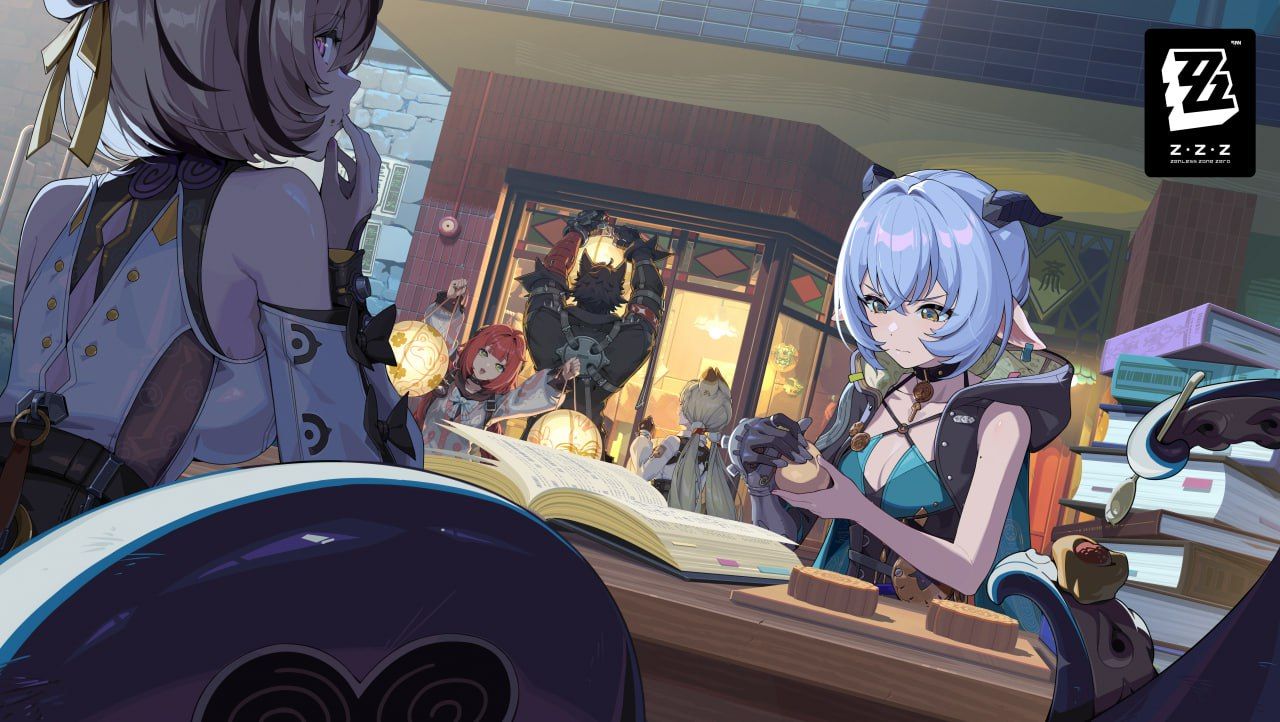 Официальный арт с Люсией, Йидхари, Манато, Элис и Юдзухой. Источник: Zenless Zone Zero