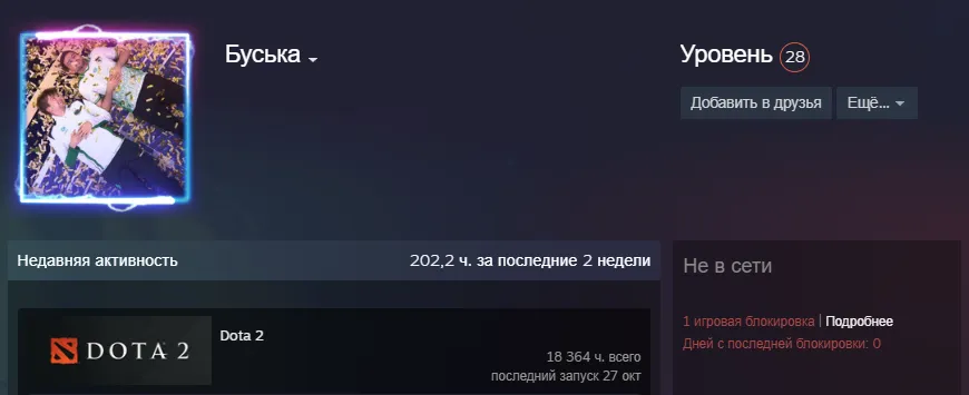 Источник: профиль Malr1ne в Steam