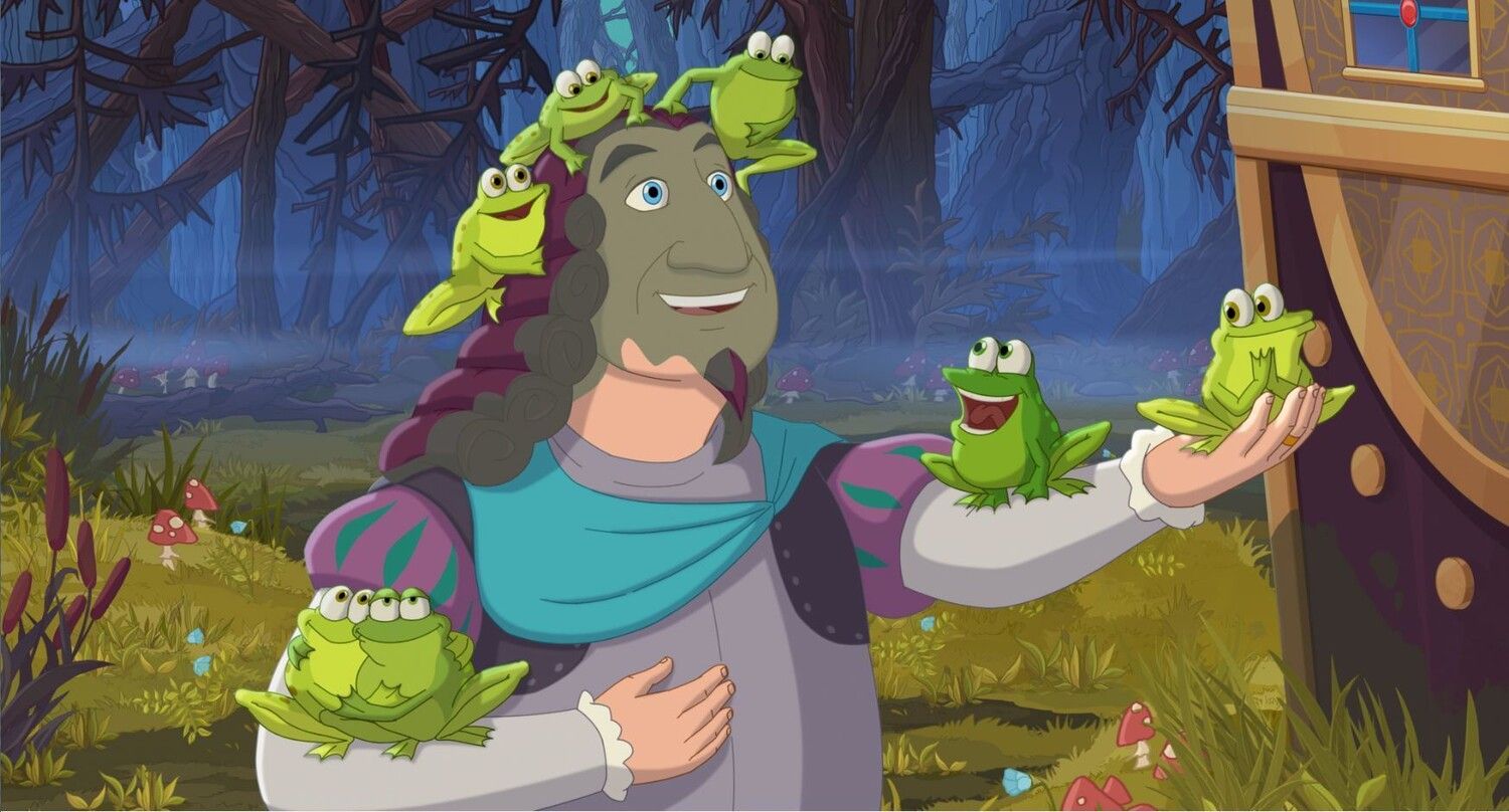 Кадр из мультфильма «Три богатыря и Конь на троне»