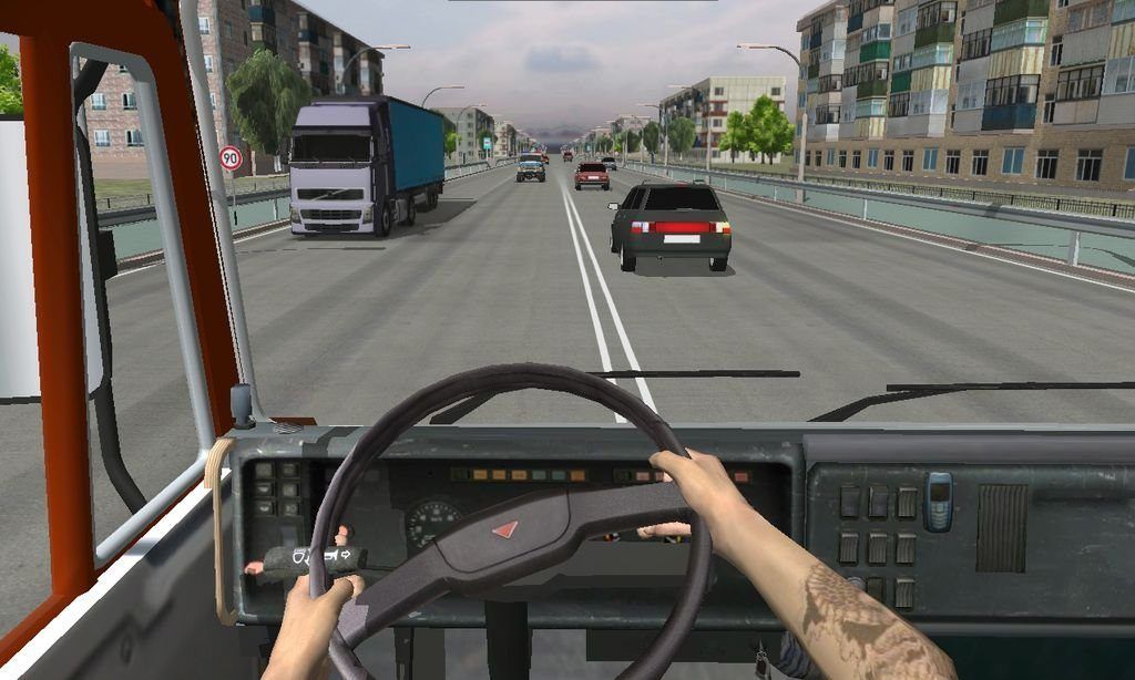 Скриншот из «Дальнобойщики 2» (Hard Truck 2: King of the Road)