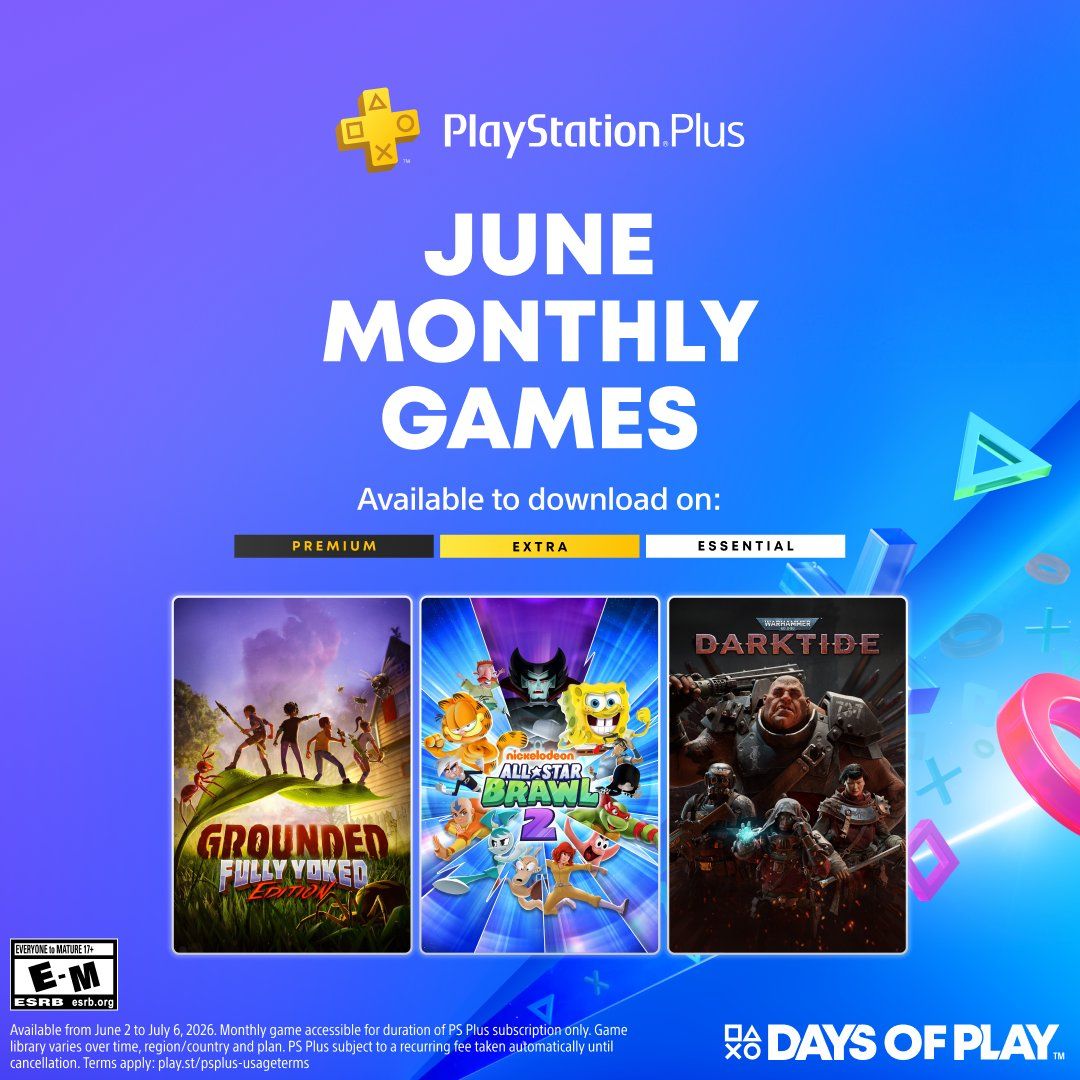 Игры в июньской подписке PS Plus. Источник: Sony