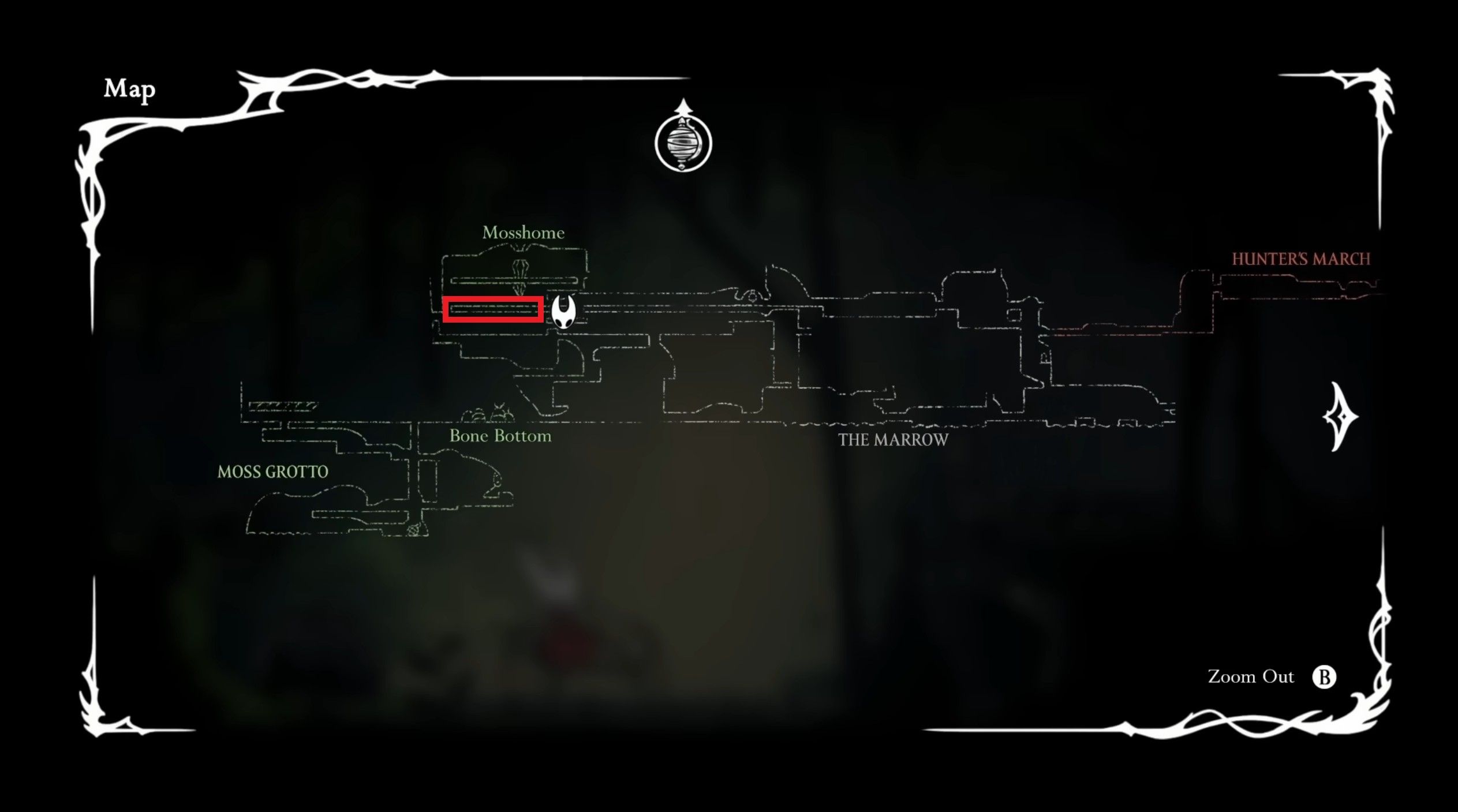 Скриншот из игры Hollow Knight: Silksong