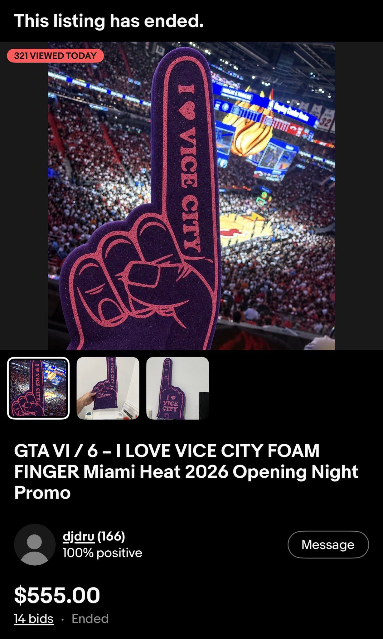 Поролоновый палец с Vice City. Источник: ShoTz