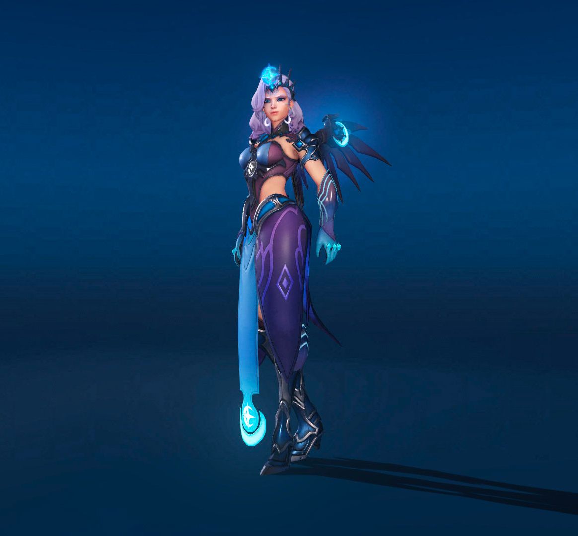 Оригинальный образ All star &mdash; Atlantic Mercy на Ангела. Источник: Blizzard Overwatch