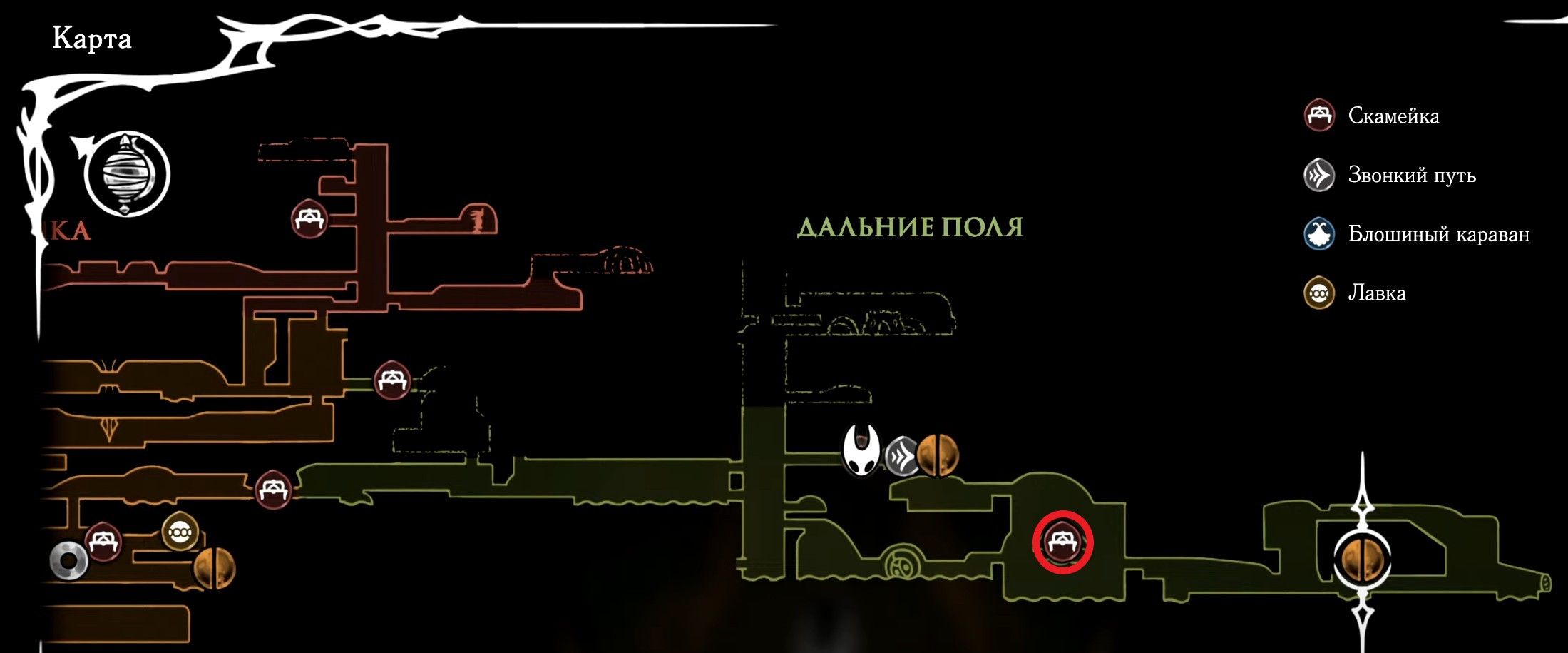 Скриншот из игры Hollow Knight: Silksong