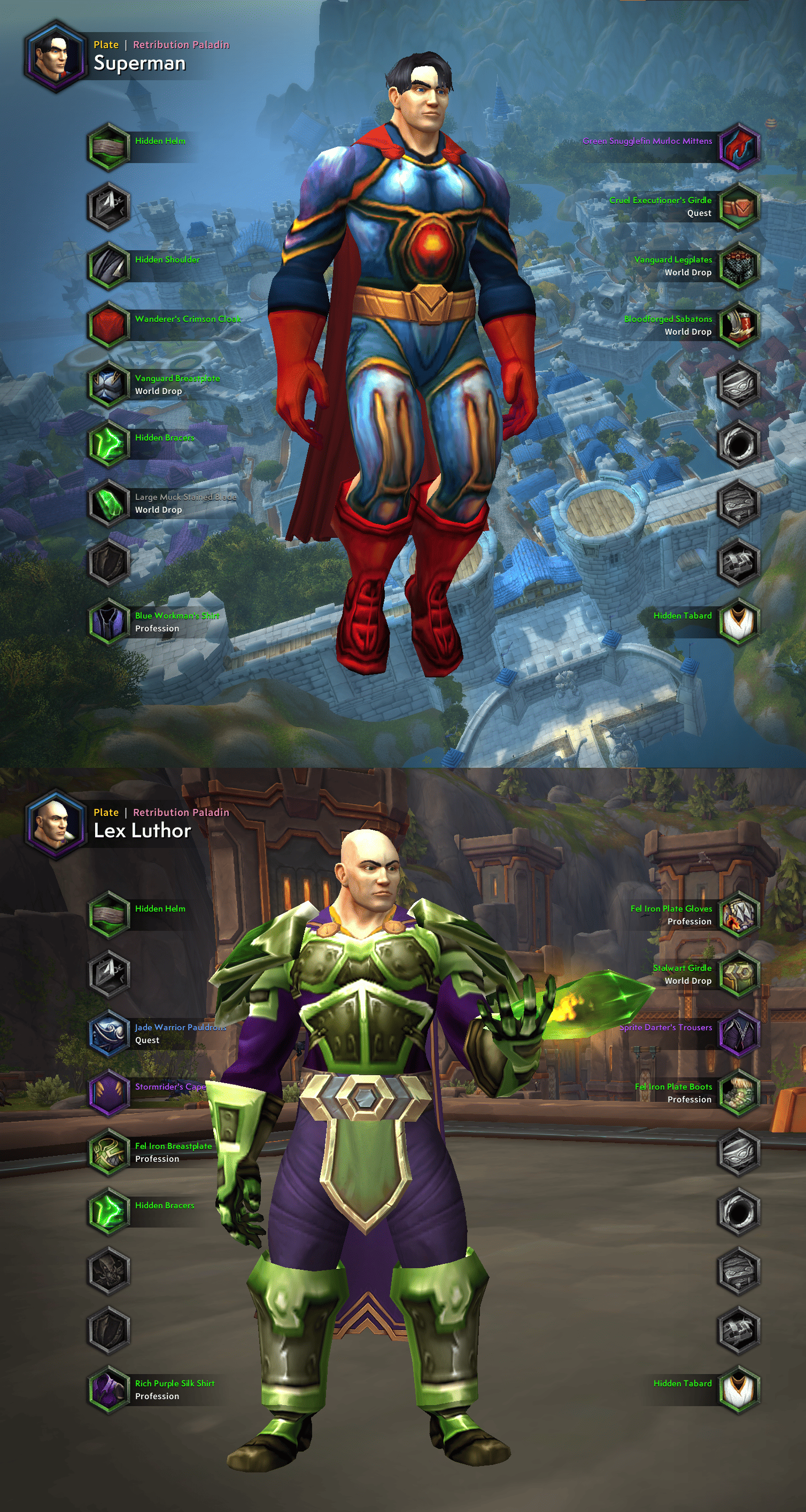 Необычная трансмогрификация в World of Warcraft. Источник: reddit