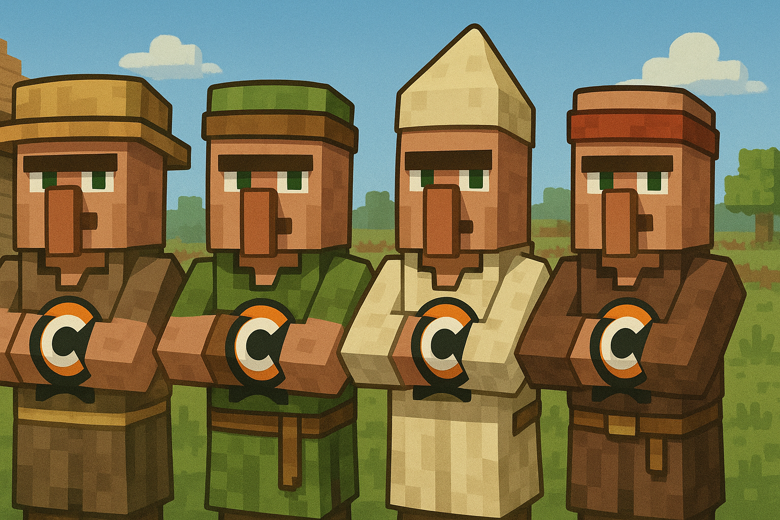 Жители Minecraft feat. Cybersport.ru. Источник: ИИ