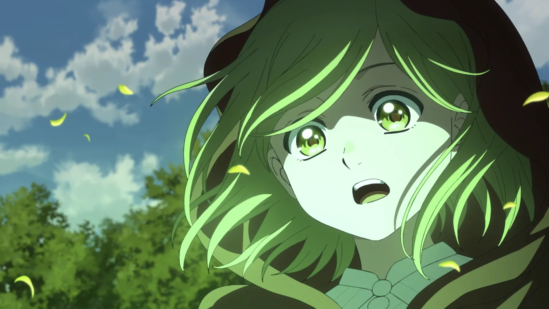 Кадр из аниме «Ателье колдовских колпаков»