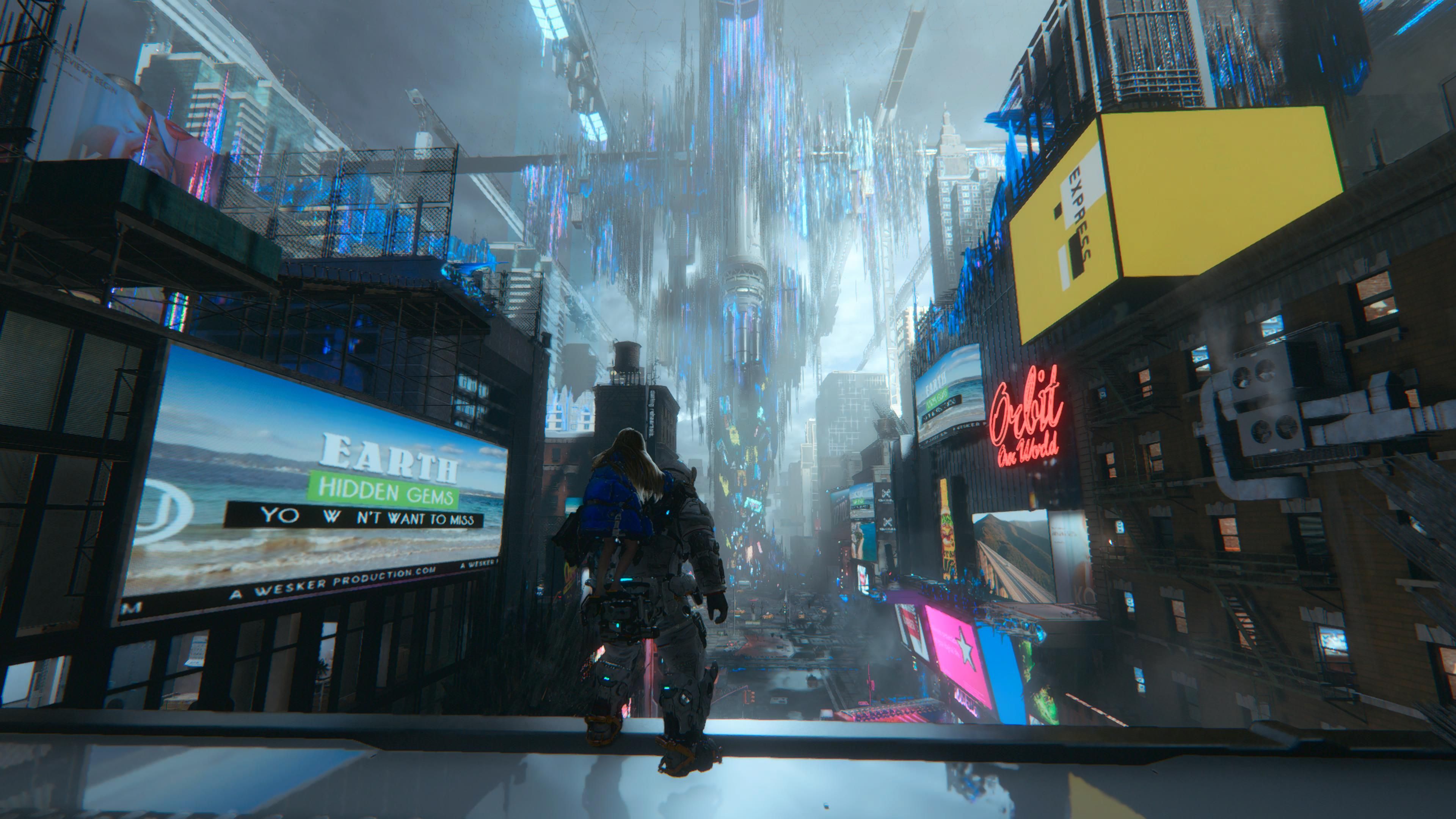 Одна из локаций игры. Скриншот из Pragmata