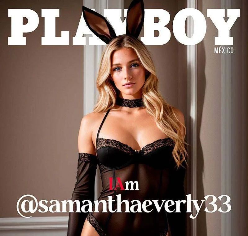 Журнал Playboy — цифровая модель Саманта Эверли