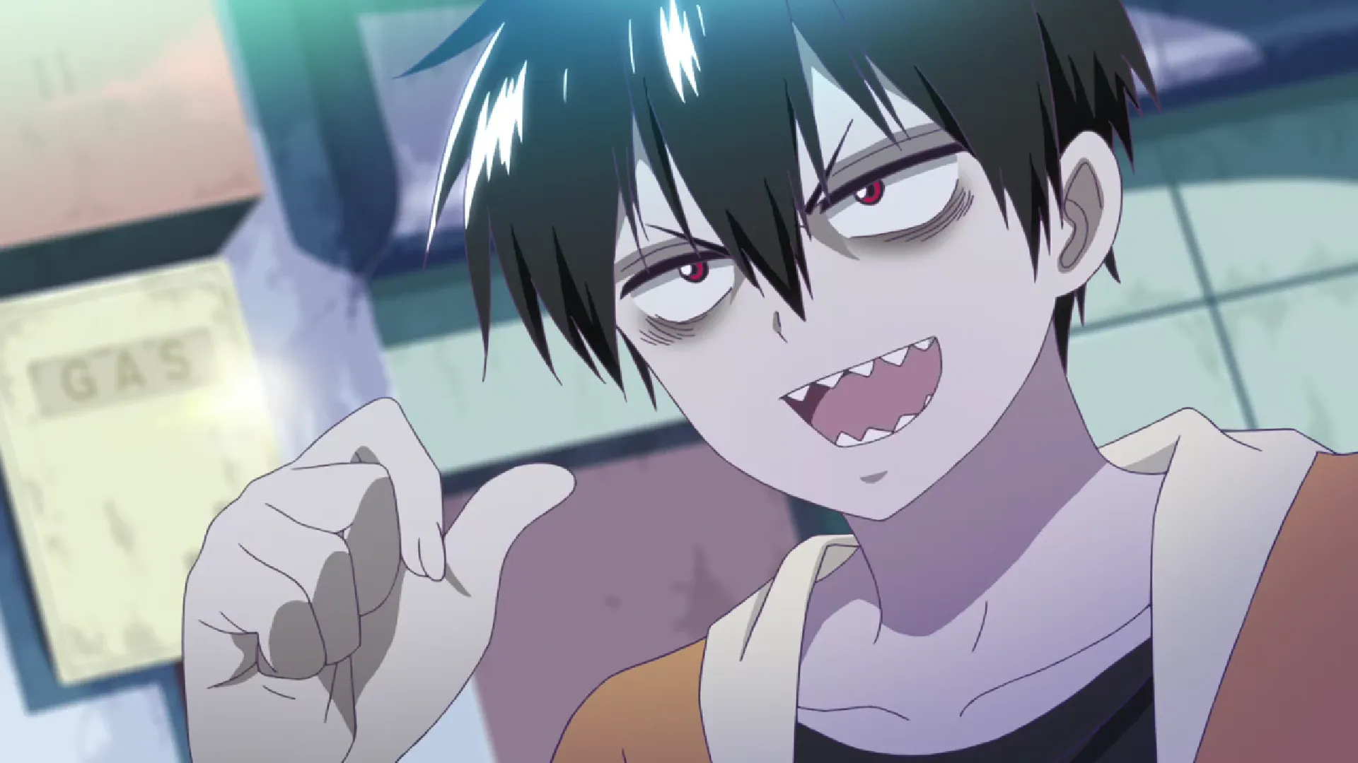 Кадр из аниме «Кровавый парень»