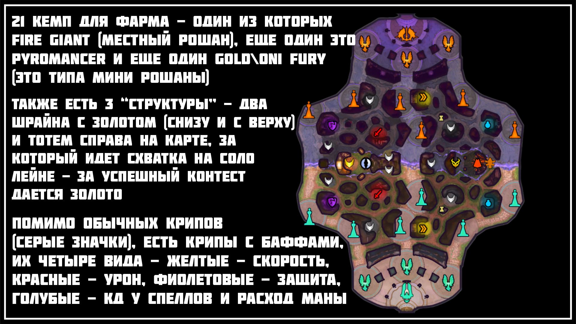 Карта основного режима игры и режима всех киберспортивных событий