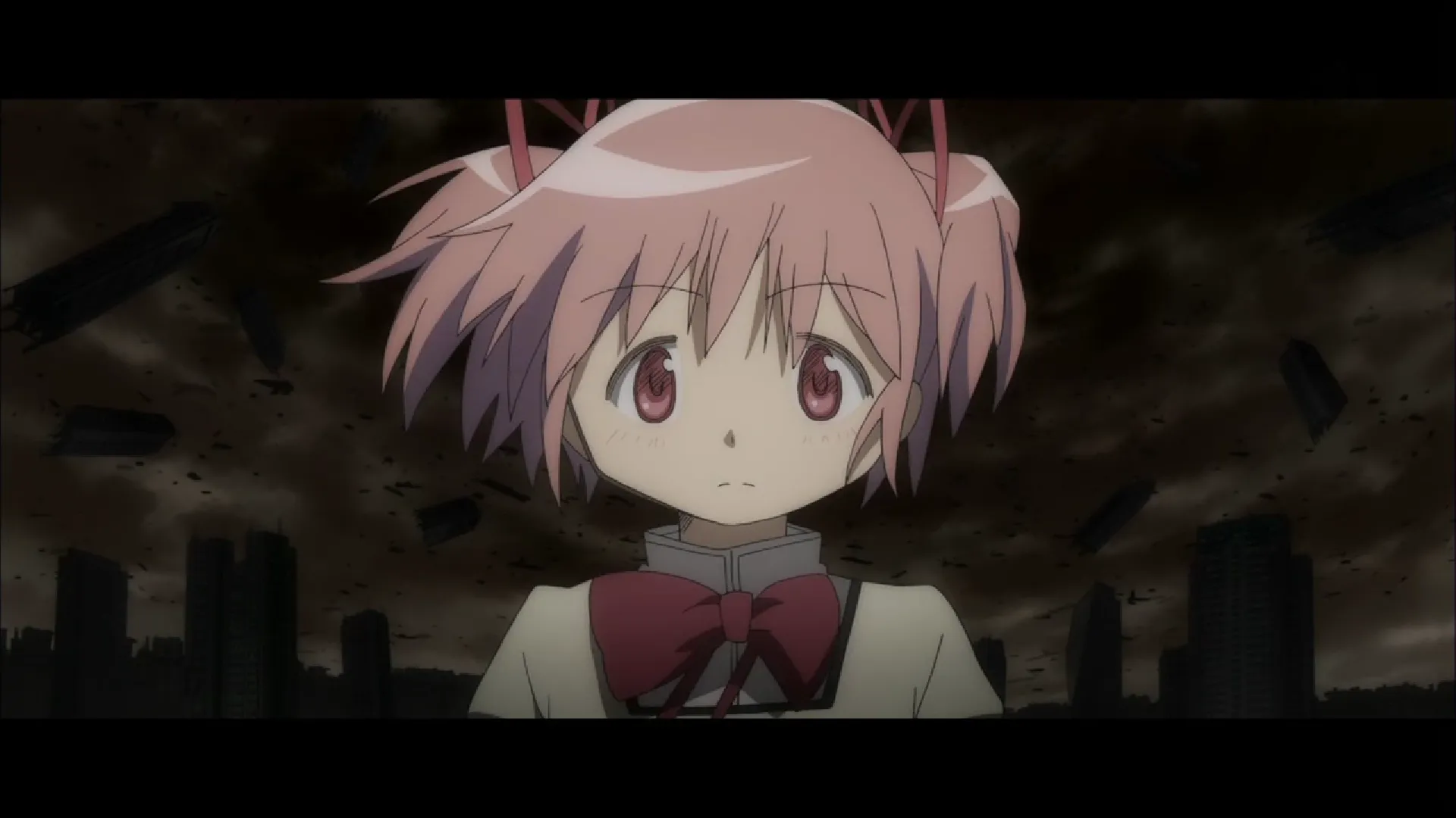 Кадр из аниме «Девочка-волшебница Мадока»