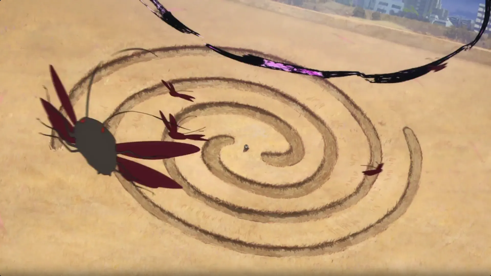 Кадр из аниме «Магическая битва: Смертельная миграция»