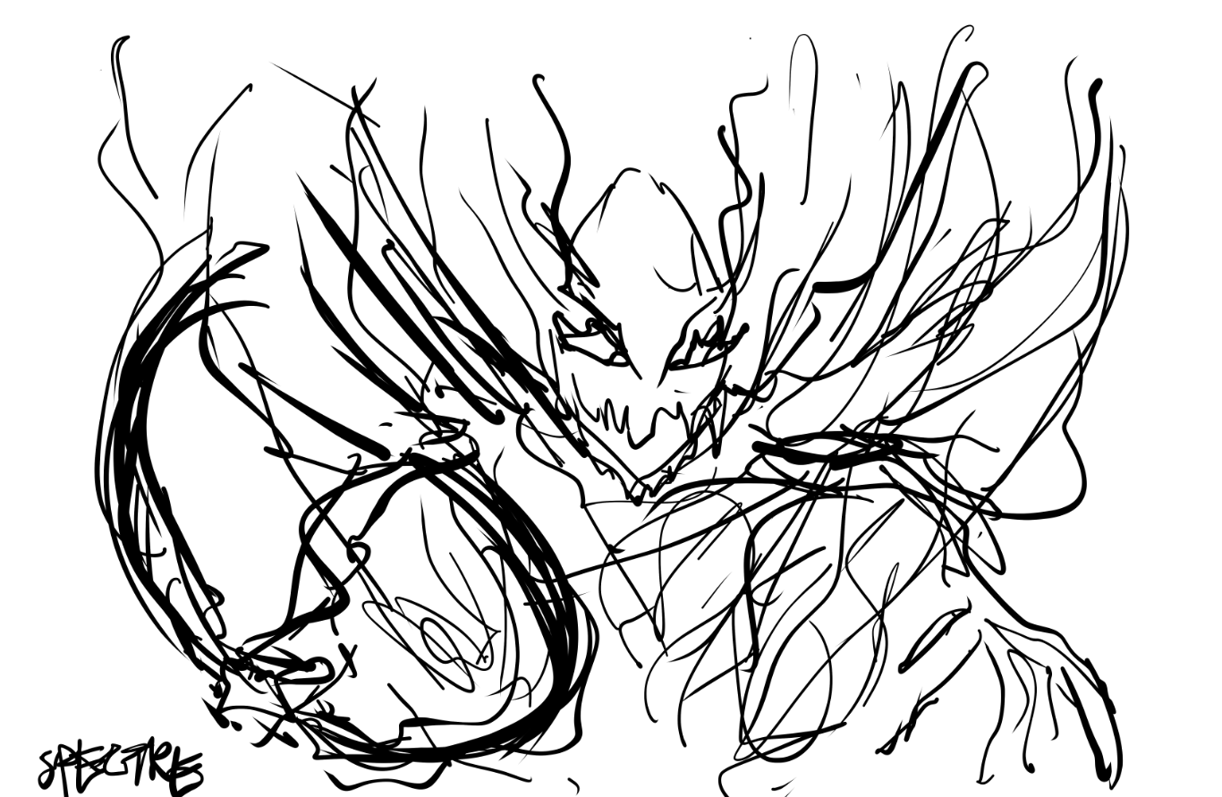 Рисунки героев Dota 2 за минуту. Автор: LiquidEV. Источник: imgur.com