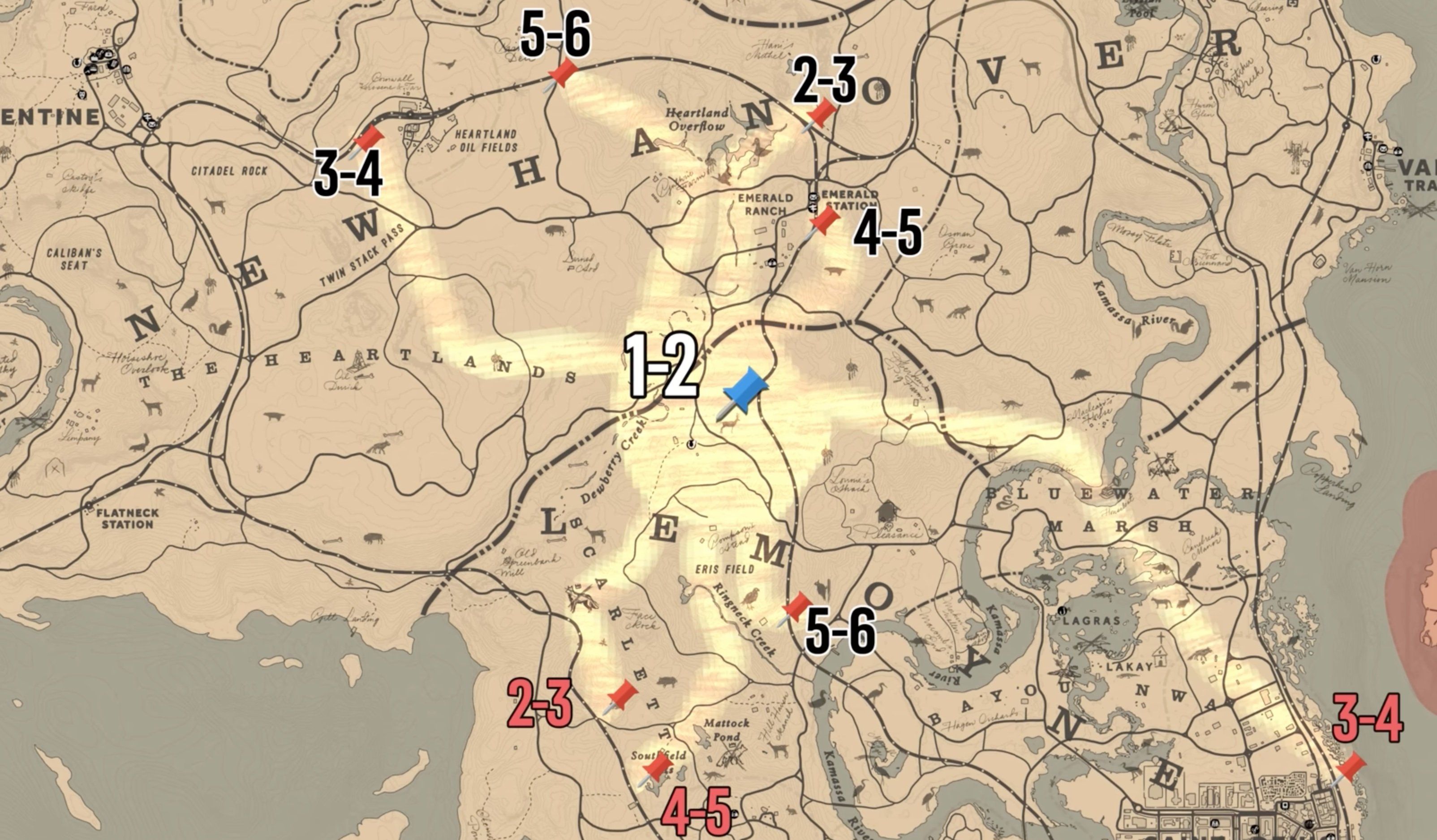 Элементы расследования загадочной паутины в Red Dead Redemption 2. Источник: пост GTASixInfo в Х