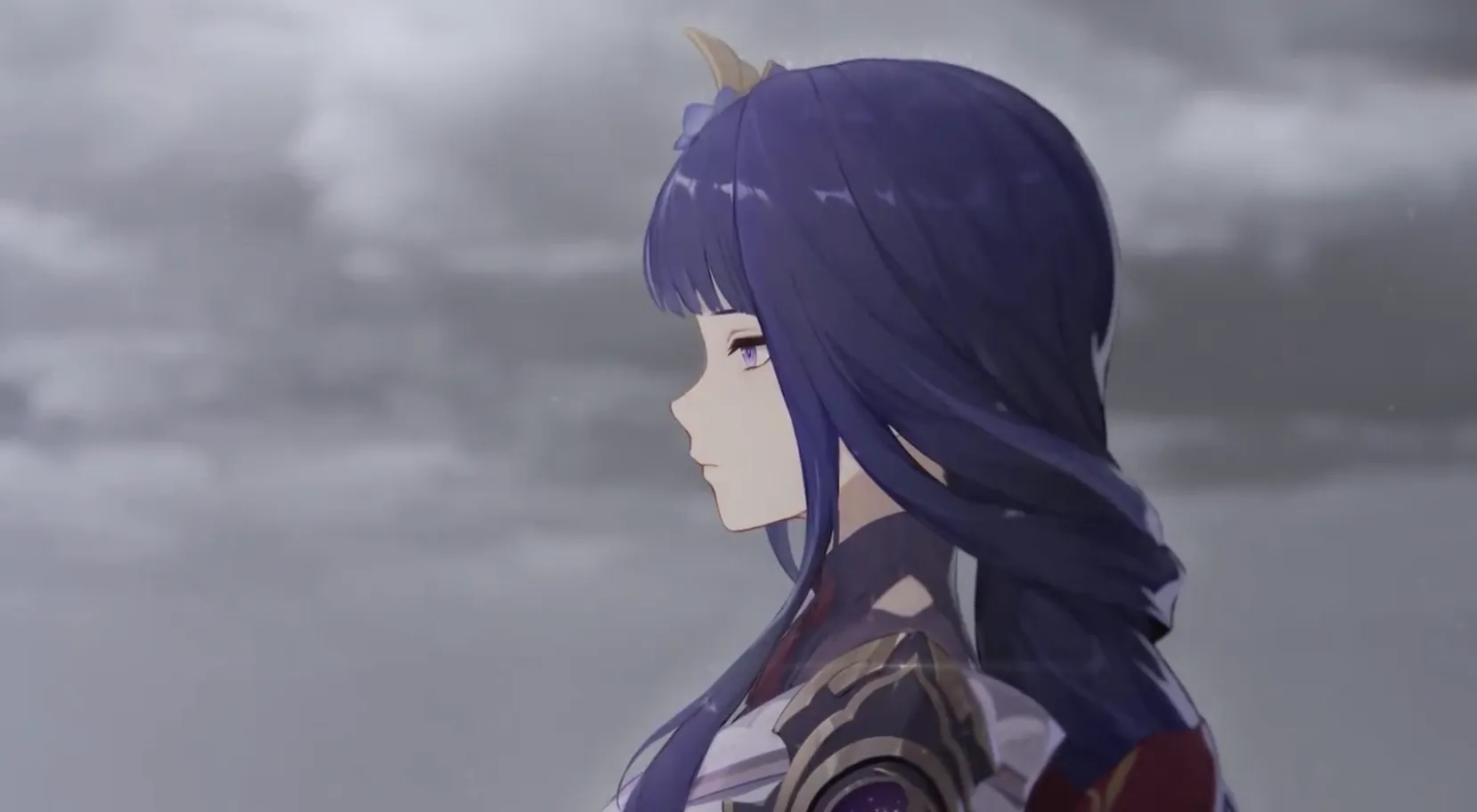 Райдэн, кадр из тизера персонажа. Источник: Genshin Impact