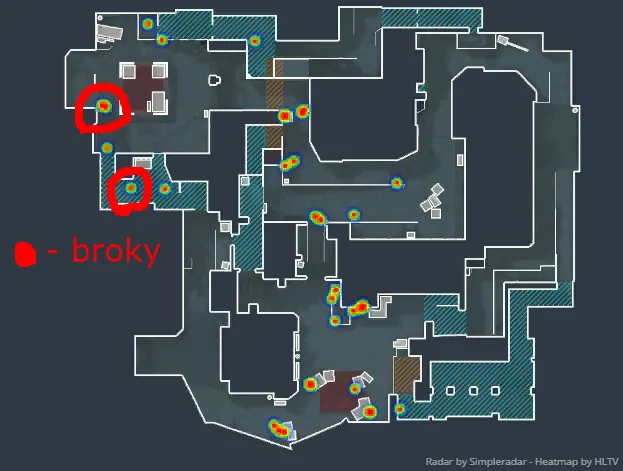 Heatmap by HLTV | FaZe — NiP