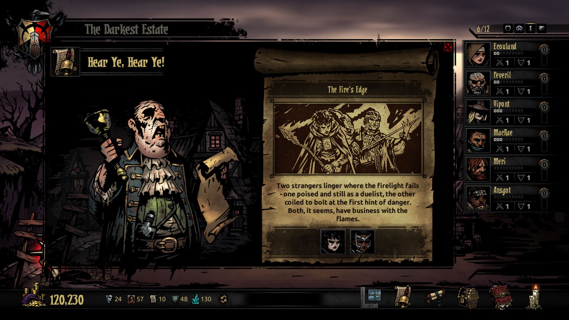 Скриншот из Darkest Dungeon: The Fire's Edge. Источник: Steam