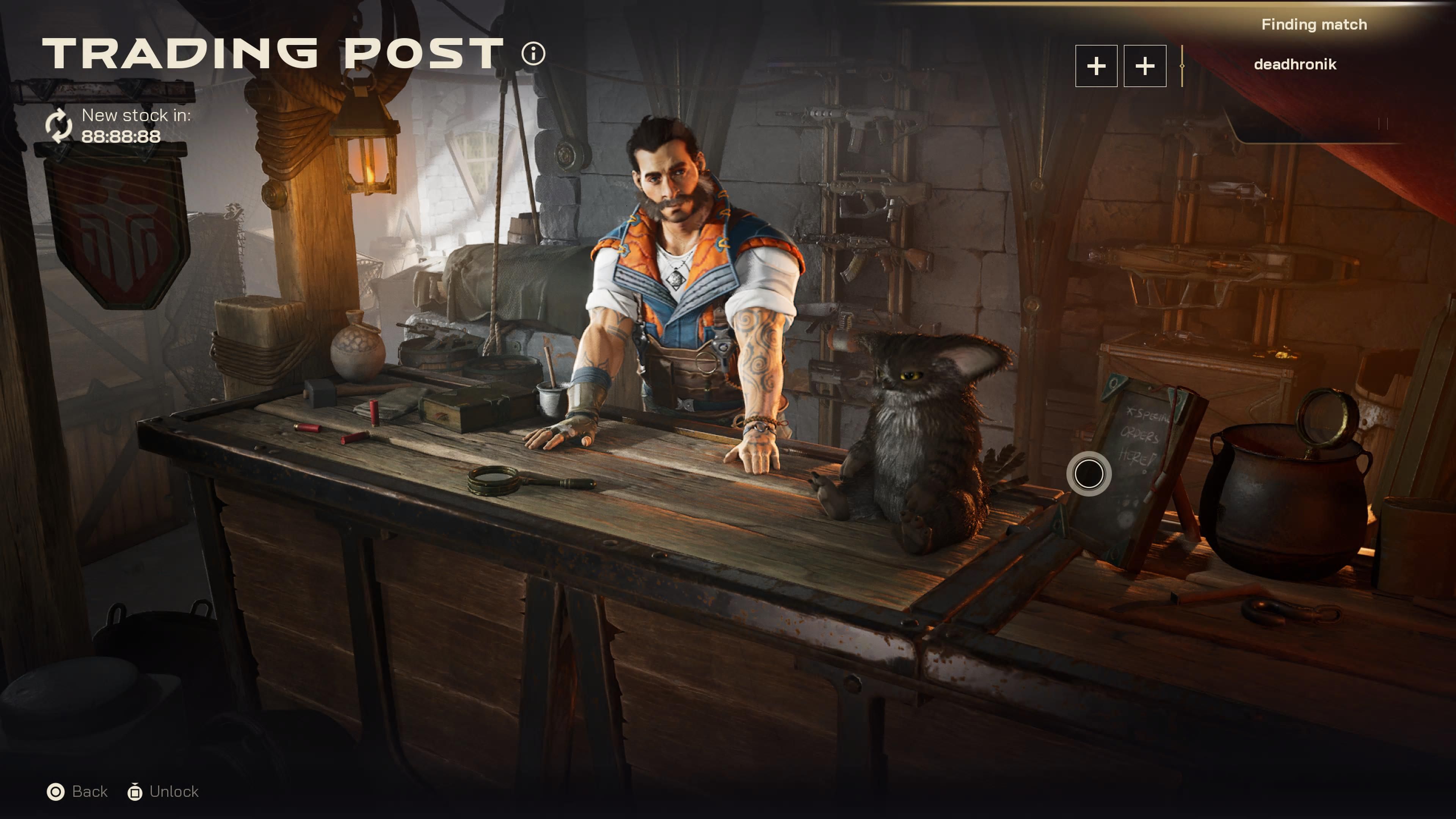 Элементы лобби. Скриншот из Highguard