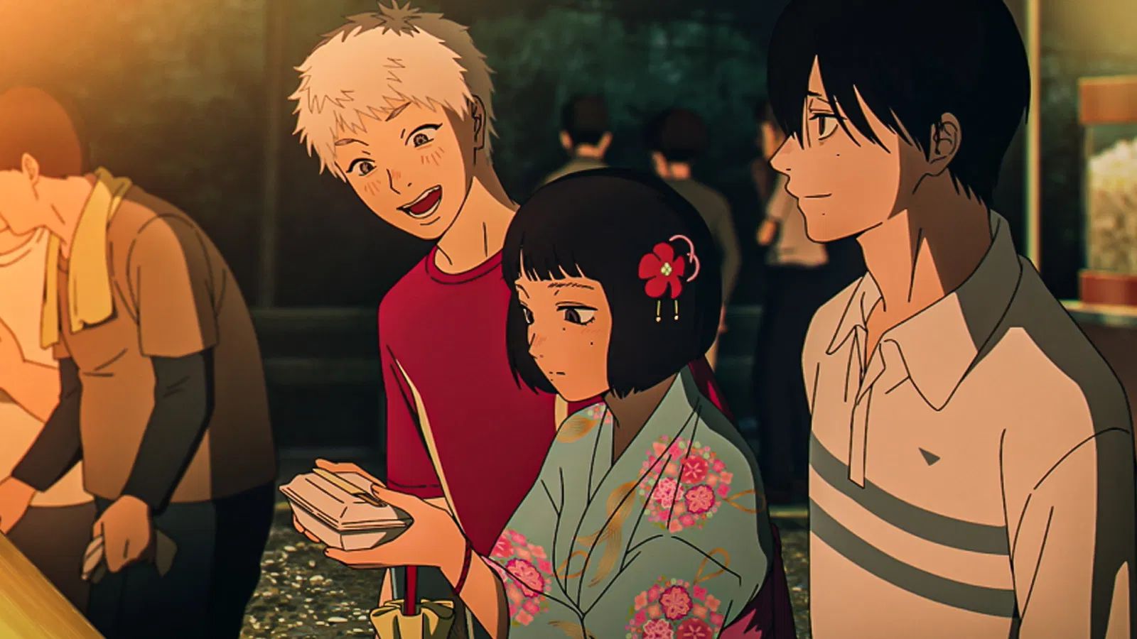 Кадр из аниме «Лето, когда погас свет»