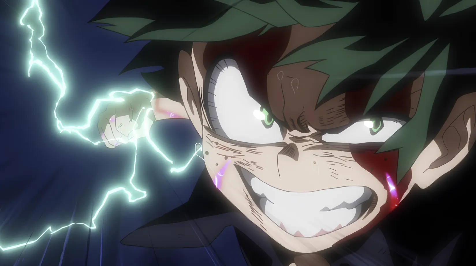 Кадр из аниме «Моя геройская академия»