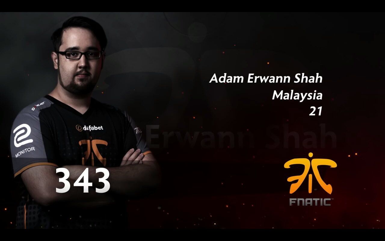 Профиль 343 времен выступления за Fnatic на TI6