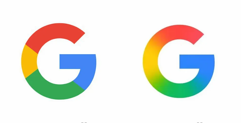 Старый (слева) и новый (справа) логотипы Google. Источник: Google