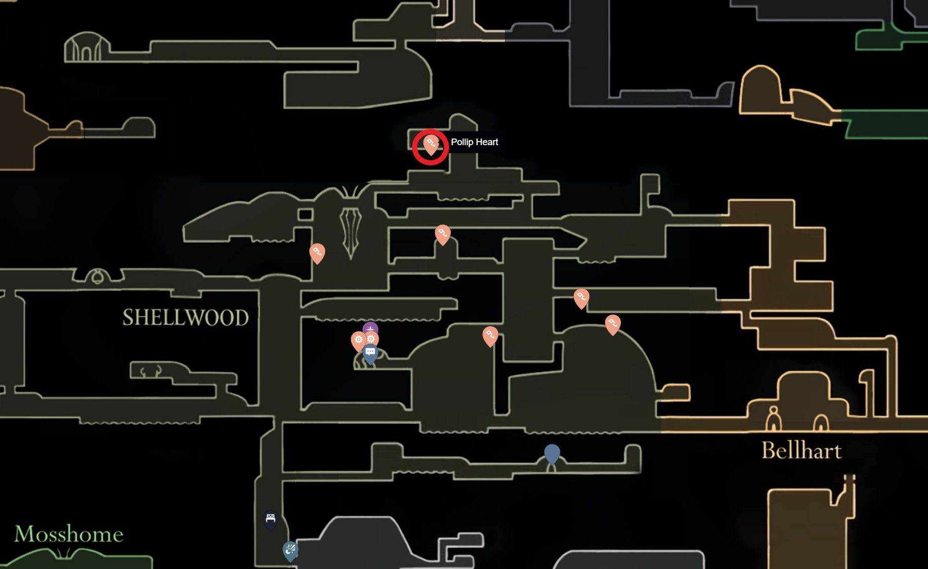 Скриншот из игры Hollow Knight: Silksong