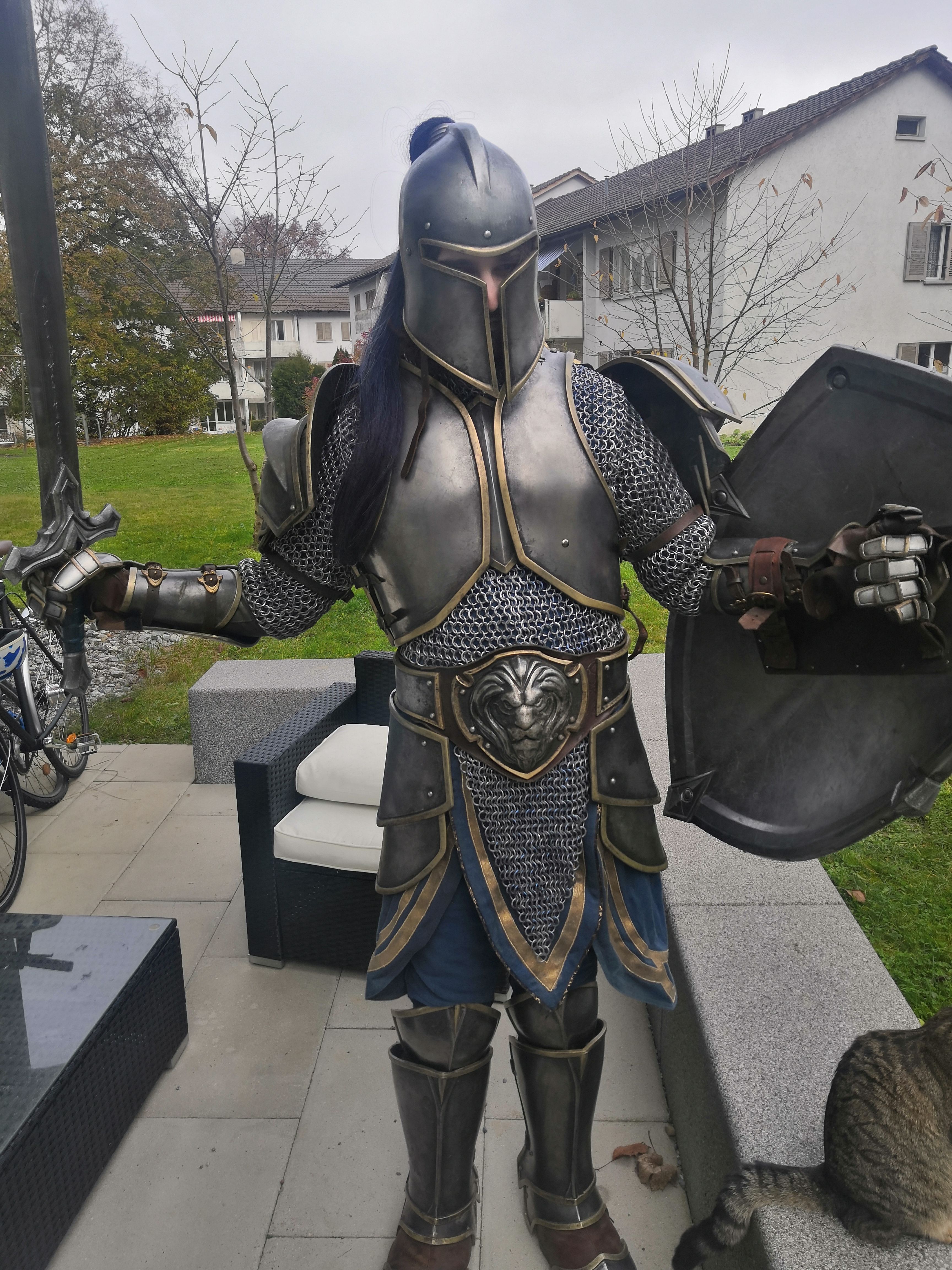 Косплей на воина Альянса из фильма &laquo;Варкрафт&raquo; | Источник: imgur.com/gallery/RGDrL1D