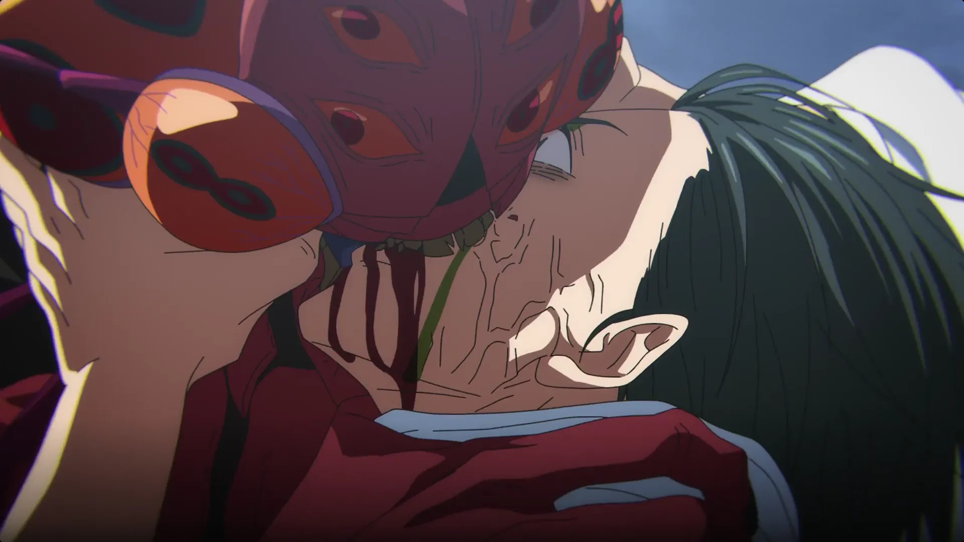 Кадр из аниме «Магическая битва: Смертельная миграция»