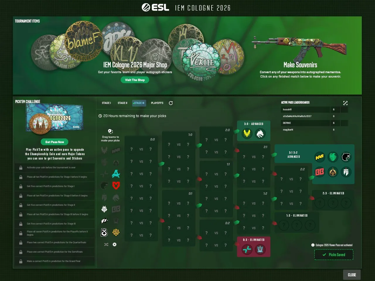 Прогноз Edward на третий этап IEM Cologne Major 2026 | Источник: канал Edward в Telegram