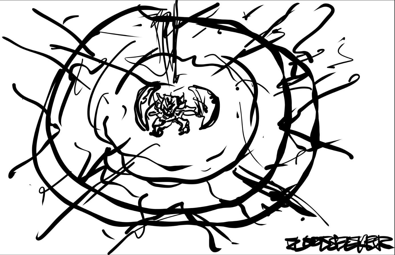 Рисунки героев Dota 2 за минуту. Автор: LiquidEV. Источник: imgur.com