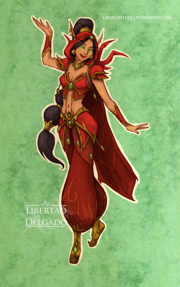Жасмин (&laquo;Аладдин&raquo;) из мира Warcraft. Автор: LiberLibelula. Источник: deviantart.com/liberlibelula