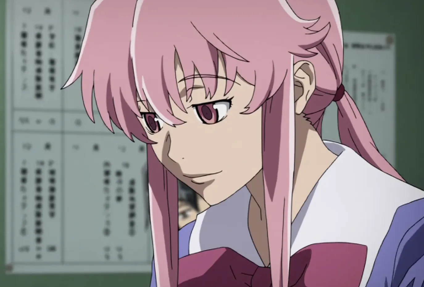 Кадр из аниме «Дневник будущего»