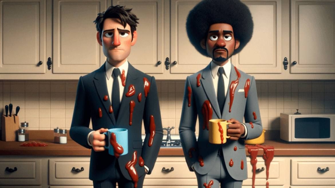 «Криминальное чтиво» в стиле Pixar. Источник: t.me/pablo_neirasso