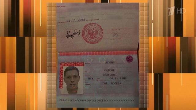 Поддельные документы с фото Тома Холланда. Источник: «Первый канал»