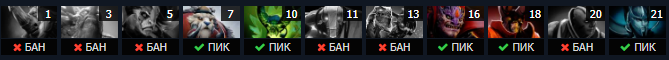 Драфт Virtus.Pro на 2 карте