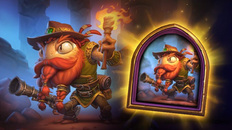 Портрет Бранна Бронзоплавника на «Полях сражений» в Hearthstone
